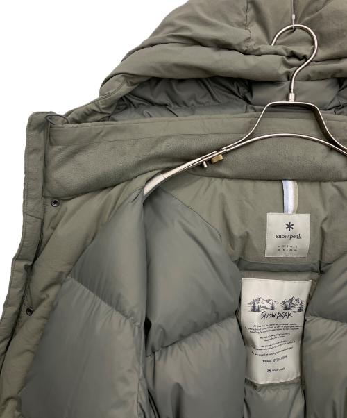 Snow peak（スノーピーク）snow peak (スノーピーク) ダウンジャケット オリーブ サイズ:Lの古着・服飾アイテム