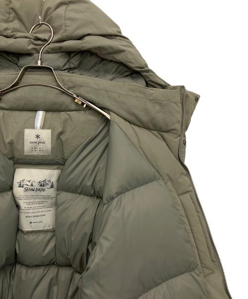 Snow peak（スノーピーク）snow peak (スノーピーク) ダウンジャケット オリーブ サイズ:Lの古着・服飾アイテム