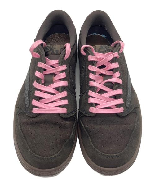 NIKE（ナイキ）NIKE (ナイキ) Travis Scott (トラヴィススコット) Air Jordan 1 Low OG SP ブラウン×ピンク サイズ:26.5cmの古着・服飾アイテム