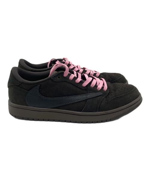 NIKE（ナイキ）NIKE (ナイキ) Travis Scott (トラヴィススコット) Air Jordan 1 Low OG SP ブラウン×ピンク サイズ:26.5cmの古着・服飾アイテム