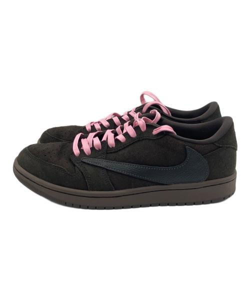 NIKE（ナイキ）NIKE (ナイキ) Travis Scott (トラヴィススコット) Air Jordan 1 Low OG SP ブラウン×ピンク サイズ:26.5cmの古着・服飾アイテム