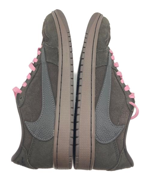 NIKE（ナイキ）NIKE (ナイキ) Travis Scott (トラヴィススコット) Air Jordan 1 Low OG SP ブラウン×ピンク サイズ:26.5cmの古着・服飾アイテム
