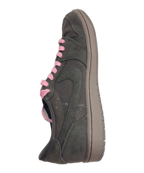 NIKE（ナイキ）NIKE (ナイキ) Travis Scott (トラヴィススコット) Air Jordan 1 Low OG SP ブラウン×ピンク サイズ:26.5cmの古着・服飾アイテム