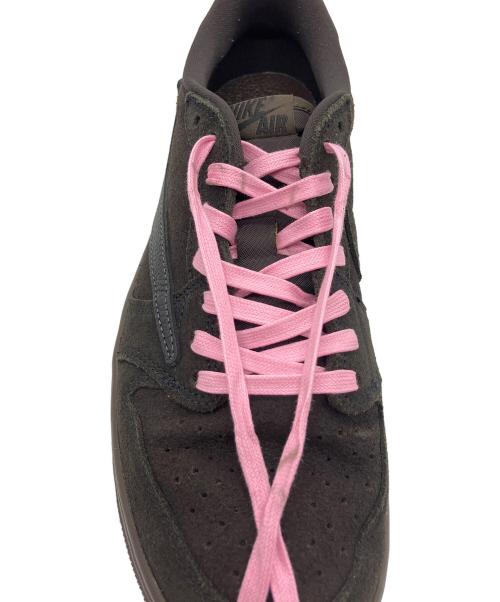 NIKE（ナイキ）NIKE (ナイキ) Travis Scott (トラヴィススコット) Air Jordan 1 Low OG SP ブラウン×ピンク サイズ:26.5cmの古着・服飾アイテム