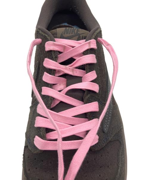 NIKE（ナイキ）NIKE (ナイキ) Travis Scott (トラヴィススコット) Air Jordan 1 Low OG SP ブラウン×ピンク サイズ:26.5cmの古着・服飾アイテム
