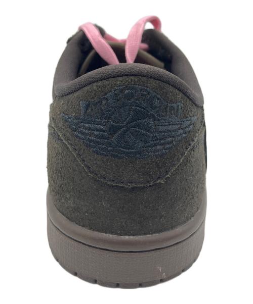 NIKE（ナイキ）NIKE (ナイキ) Travis Scott (トラヴィススコット) Air Jordan 1 Low OG SP ブラウン×ピンク サイズ:26.5cmの古着・服飾アイテム