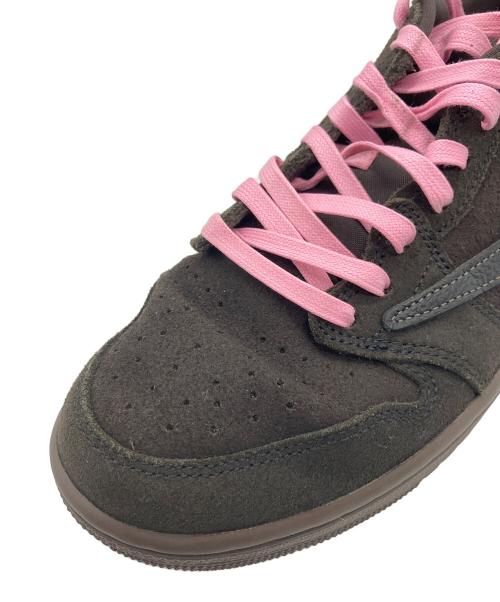 NIKE（ナイキ）NIKE (ナイキ) Travis Scott (トラヴィススコット) Air Jordan 1 Low OG SP ブラウン×ピンク サイズ:26.5cmの古着・服飾アイテム