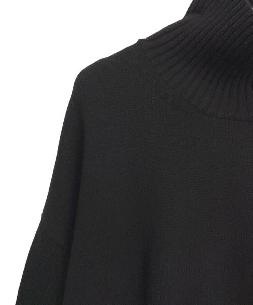 AMI Alexandre Mattiussi（アミアレクサンドルマテュッシ）AMI Alexandre Mattiussi (アミアレクサンドルマテュッシ) タートルネックニット ブラック×レッド サイズ:Mの古着・服飾アイテム