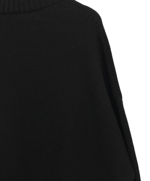 AMI Alexandre Mattiussi（アミアレクサンドルマテュッシ）AMI Alexandre Mattiussi (アミアレクサンドルマテュッシ) タートルネックニット ブラック×レッド サイズ:Mの古着・服飾アイテム