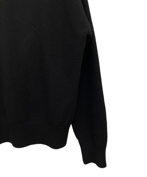 AMI Alexandre Mattiussi（アミアレクサンドルマテュッシ）AMI Alexandre Mattiussi (アミアレクサンドルマテュッシ) タートルネックニット ブラック×レッド サイズ:Mの古着・服飾アイテム