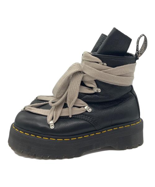 RICK OWENS（リックオウエンス）RICK OWENS (リックオウエンス) Dr.Martens (ドクターマーチン) 8ホールブーツ ブラック サイズ:27.5cmの古着・服飾アイテム
