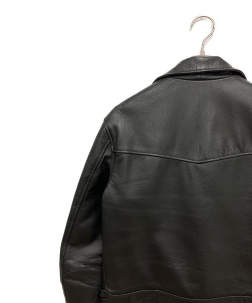 HORN WORKS（ホーンワークス）HORN WORKS (ホーンワークス) ダブルライダースジャケット ブラック サイズ:XLの古着・服飾アイテム