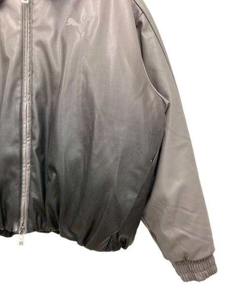 PUMA（プーマ）PUMA (プーマ) ボンバージャケット グレー×オレンジ サイズ:Mの古着・服飾アイテム