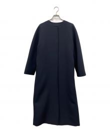 VERMEIL par iena（ヴェルメイユ パー イエナ）の古着「ノーカラーコート」｜ネイビー