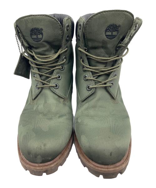 Timberland（ティンバーランド）Timberland (ティンバーランド) 6インチブーツ グリーン×ブラウン サイズ:27cmの古着・服飾アイテム