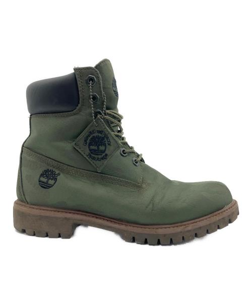 Timberland（ティンバーランド）Timberland (ティンバーランド) 6インチブーツ グリーン×ブラウン サイズ:27cmの古着・服飾アイテム