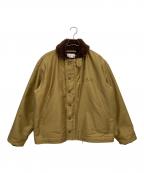 waiperワイパー）の古着「デッキジャケット」｜カーキ×ブラウン