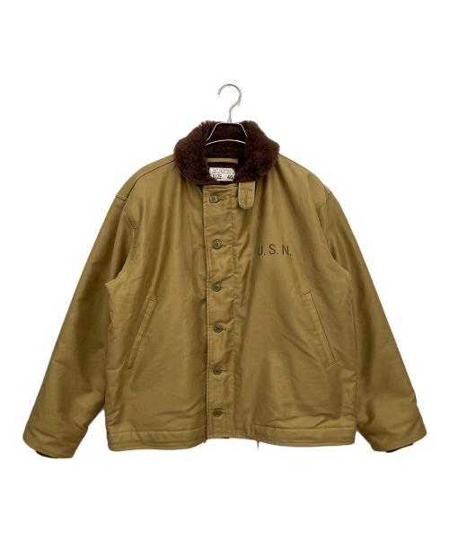 waiper（ワイパー）waiper (ワイパー) デッキジャケット カーキ×ブラウン サイズ:46の古着・服飾アイテム