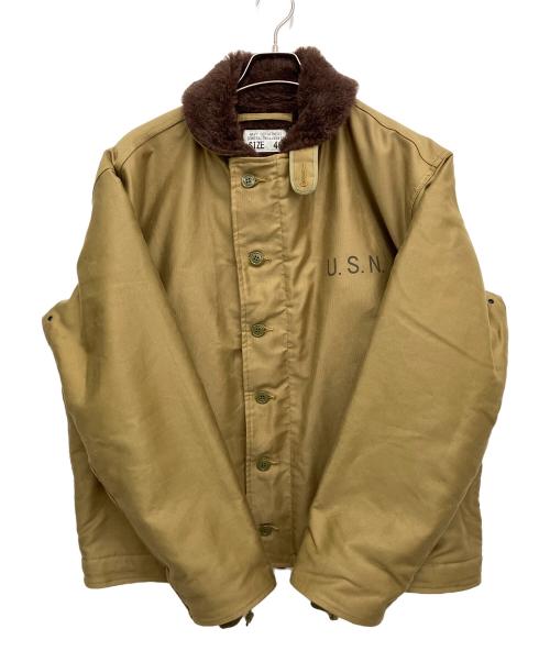 waiper（ワイパー）waiper (ワイパー) デッキジャケット カーキ×ブラウン サイズ:46の古着・服飾アイテム