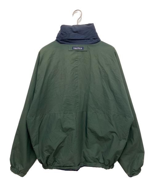 NAUTICA（ノーティカ）NAUTICA (ノーティカ) スタンドネックナイロンブルゾン グリーン サイズ:XLの古着・服飾アイテム