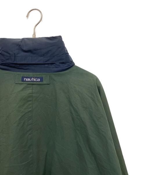 NAUTICA（ノーティカ）NAUTICA (ノーティカ) スタンドネックナイロンブルゾン グリーン サイズ:XLの古着・服飾アイテム