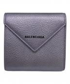 BALENCIAGAバレンシアガ）の古着「ペーパー ミニウォレット」｜パープル