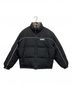 SUPREME×Lochcarronシュプリーム×ロキャロン）の古着「Reversible Puffer Jacket」｜ブラック×ベージュ