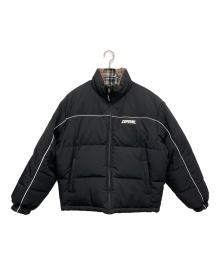 SUPREME×Lochcarron（シュプリーム×ロキャロン）の古着「Reversible Puffer Jacket」｜ブラック×ベージュ