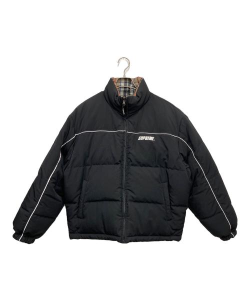 SUPREME（シュプリーム）SUPREME (シュプリーム) Lochcarron (ロキャロン) Reversible Puffer Jacket ブラック×ベージュ サイズ:Sの古着・服飾アイテム