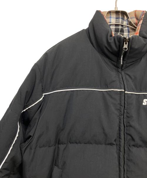 SUPREME（シュプリーム）SUPREME (シュプリーム) Lochcarron (ロキャロン) Reversible Puffer Jacket ブラック×ベージュ サイズ:Sの古着・服飾アイテム