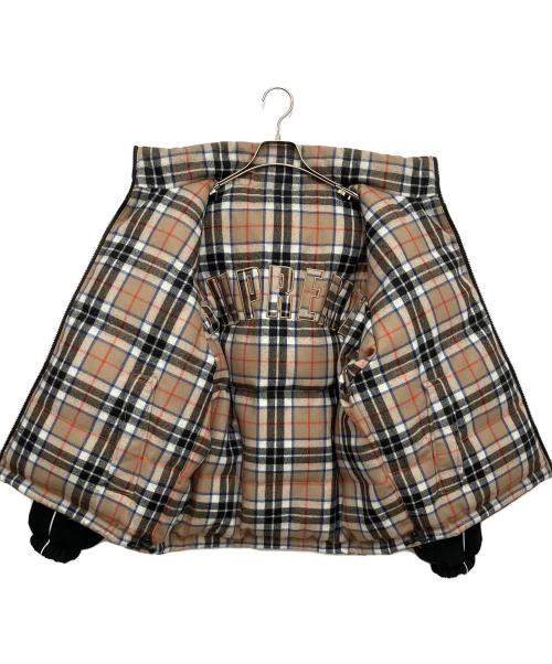 SUPREME（シュプリーム）SUPREME (シュプリーム) Lochcarron (ロキャロン) Reversible Puffer Jacket ブラック×ベージュ サイズ:Sの古着・服飾アイテム