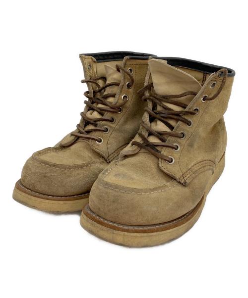 RED WING（レッドウィング）RED WING (レッドウィング) スウェードブーツ ベージュ×ブラック サイズ:表記無の古着・服飾アイテム