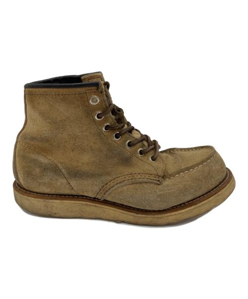 RED WING（レッドウィング）RED WING (レッドウィング) スウェードブーツ ベージュ×ブラック サイズ:表記無の古着・服飾アイテム