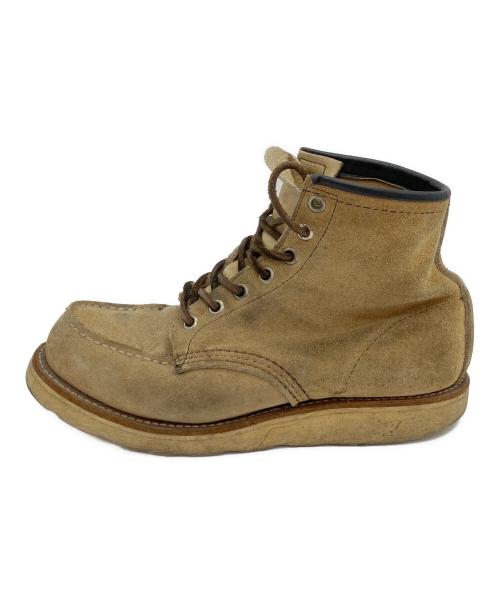 RED WING（レッドウィング）RED WING (レッドウィング) スウェードブーツ ベージュ×ブラック サイズ:表記無の古着・服飾アイテム