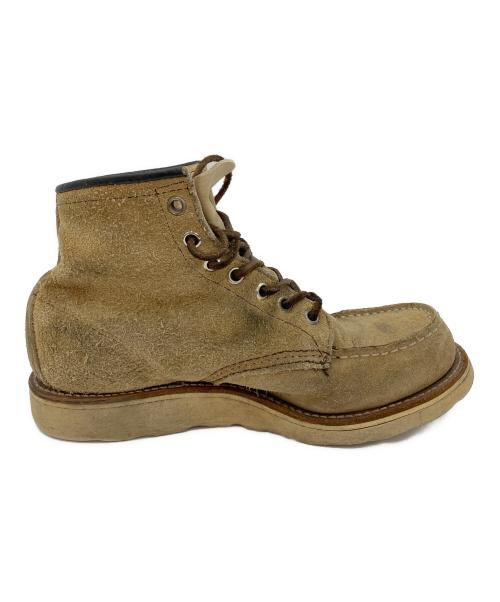 RED WING（レッドウィング）RED WING (レッドウィング) スウェードブーツ ベージュ×ブラック サイズ:表記無の古着・服飾アイテム