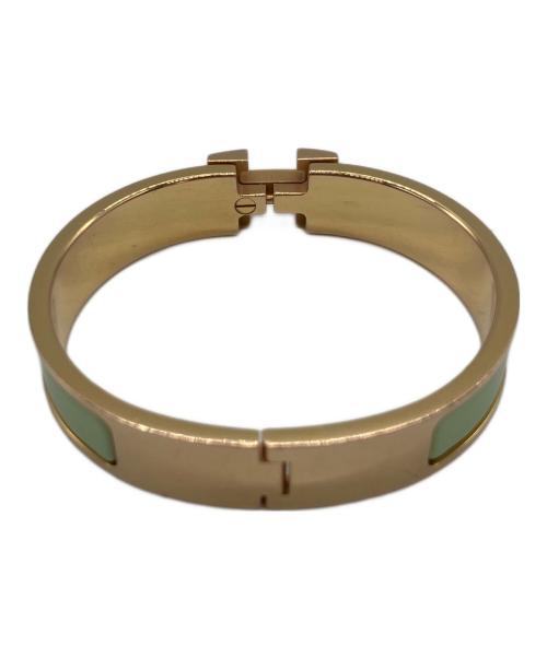 HERMES（エルメス）HERMES (エルメス) クラックH ゴールド×黄緑の古着・服飾アイテム