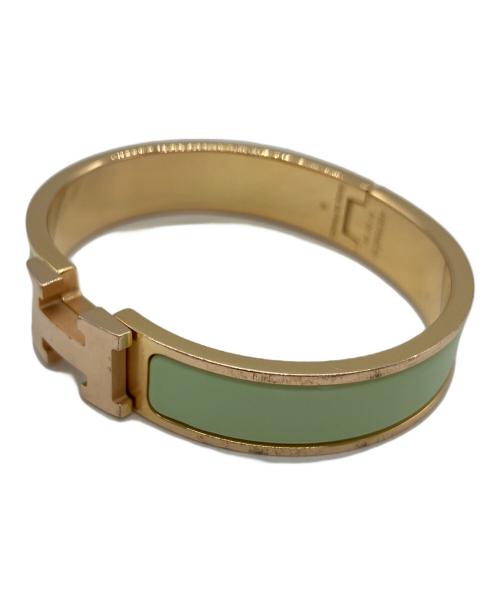 HERMES（エルメス）HERMES (エルメス) クラックH ゴールド×黄緑の古着・服飾アイテム