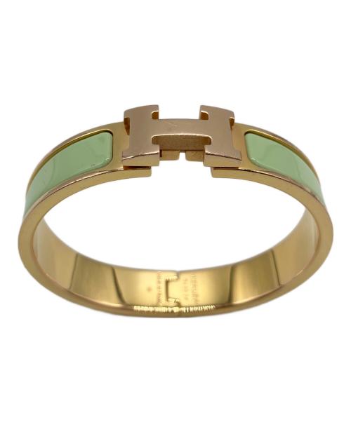 HERMES（エルメス）HERMES (エルメス) クラックH ゴールド×黄緑の古着・服飾アイテム