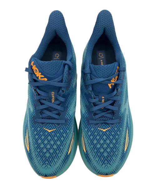 HOKA（ホカ）HOKA (ホカ) ローカットスニーカー ブルー×グリーン サイズ:US10Dの古着・服飾アイテム