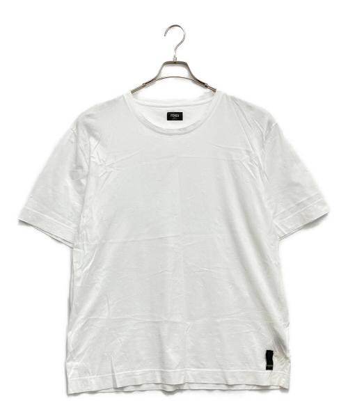 FENDI（フェンディ）FENDI (フェンディ) エンボス加工Tシャツ ブラック サイズ:XXLの古着・服飾アイテム