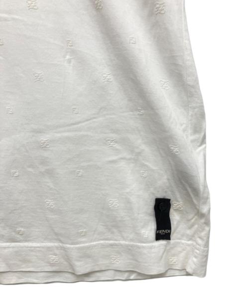 FENDI（フェンディ）FENDI (フェンディ) エンボス加工Tシャツ ブラック サイズ:XXLの古着・服飾アイテム
