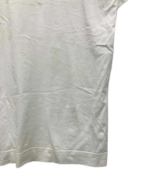 FENDI（フェンディ）FENDI (フェンディ) エンボス加工Tシャツ ブラック サイズ:XXLの古着・服飾アイテム