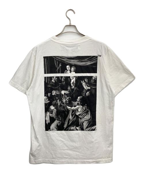 OFFWHITE（オフホワイト）OFFWHITE (オフホワイト) 半袖カットソー ブラック×ホワイト サイズ:XLの古着・服飾アイテム