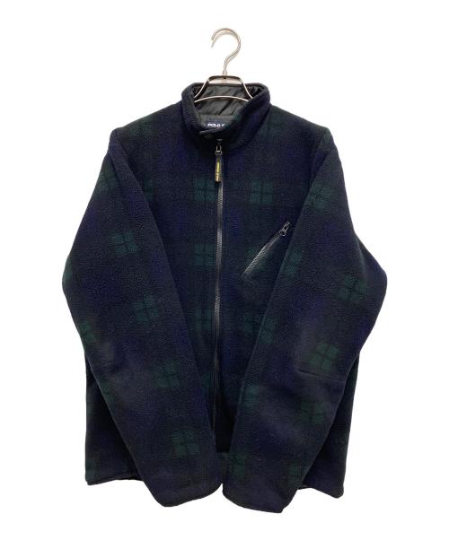 POLO SPORT（ポロスポーツ）POLO SPORT (ポロスポーツ) フリースジャケット ネイビー×グリーン サイズ:Lの古着・服飾アイテム