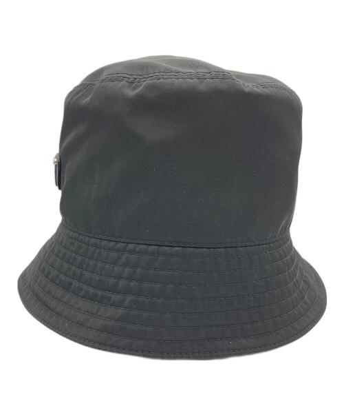 PRADA（プラダ）PRADA (プラダ) トライアングルロゴバケットハット ブラック サイズ:XXLの古着・服飾アイテム