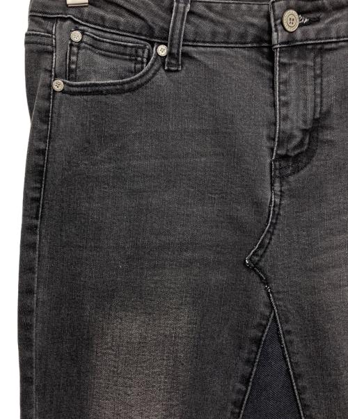 INPERFECT Denim（インパーフェクト デニム）INPERFECT Denim (インパーフェクト デニム) デニムスカート ブラック×ベージュ サイズ:27の古着・服飾アイテム