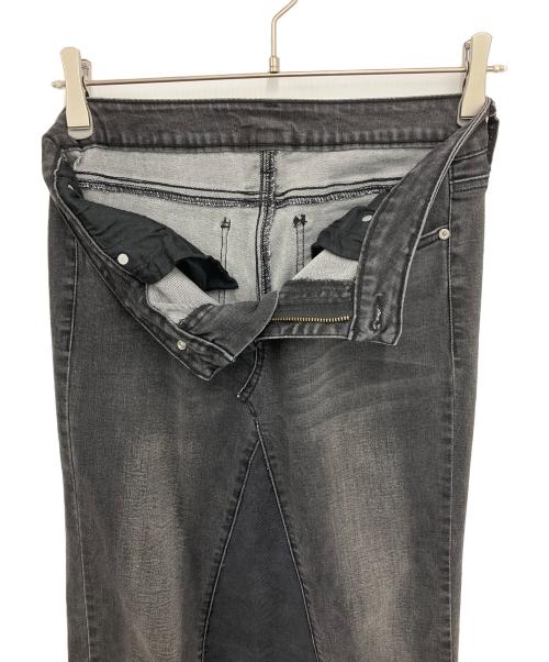 INPERFECT Denim（インパーフェクト デニム）INPERFECT Denim (インパーフェクト デニム) デニムスカート ブラック×ベージュ サイズ:27の古着・服飾アイテム