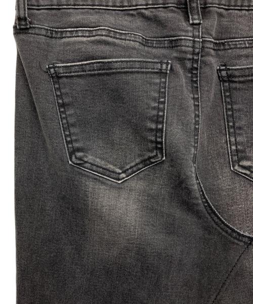 INPERFECT Denim（インパーフェクト デニム）INPERFECT Denim (インパーフェクト デニム) デニムスカート ブラック×ベージュ サイズ:27の古着・服飾アイテム