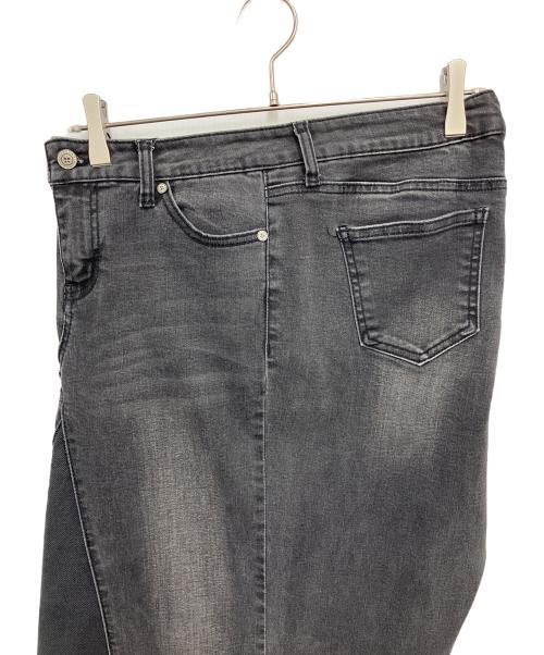 INPERFECT Denim（インパーフェクト デニム）INPERFECT Denim (インパーフェクト デニム) デニムスカート ブラック×ベージュ サイズ:27の古着・服飾アイテム