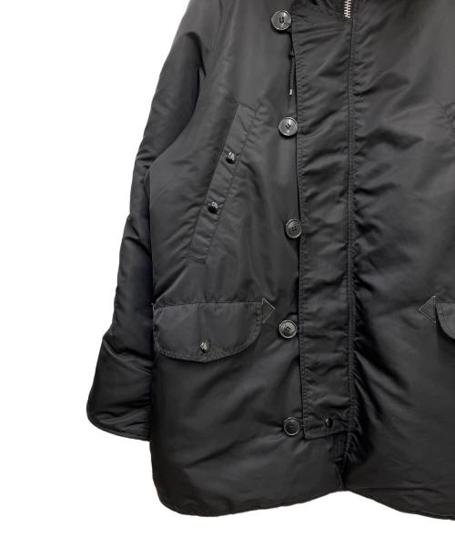 ALPHA（アルファ）ALPHA (アルファ) フライトジャケット ブラック×ベージュ サイズ:Lの古着・服飾アイテム